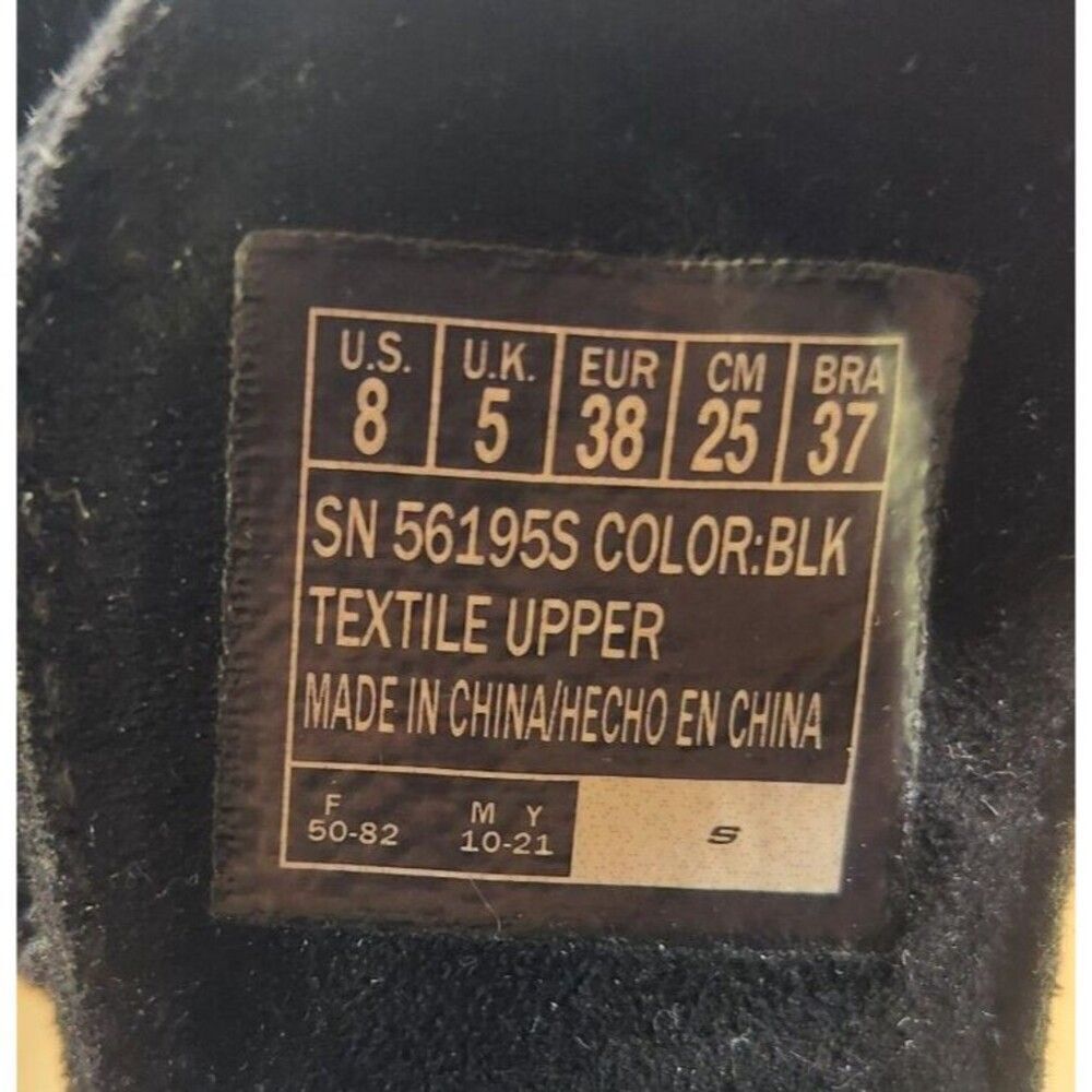 Skechers Cali Desert Kiss 56195S Womens Sz 8 Black Memory Foam Slingback Sandals - Picture 9 of 10
